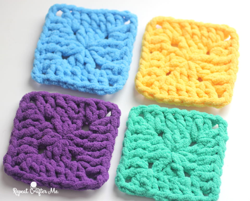 Quick Two-Round Granny Square Pattern